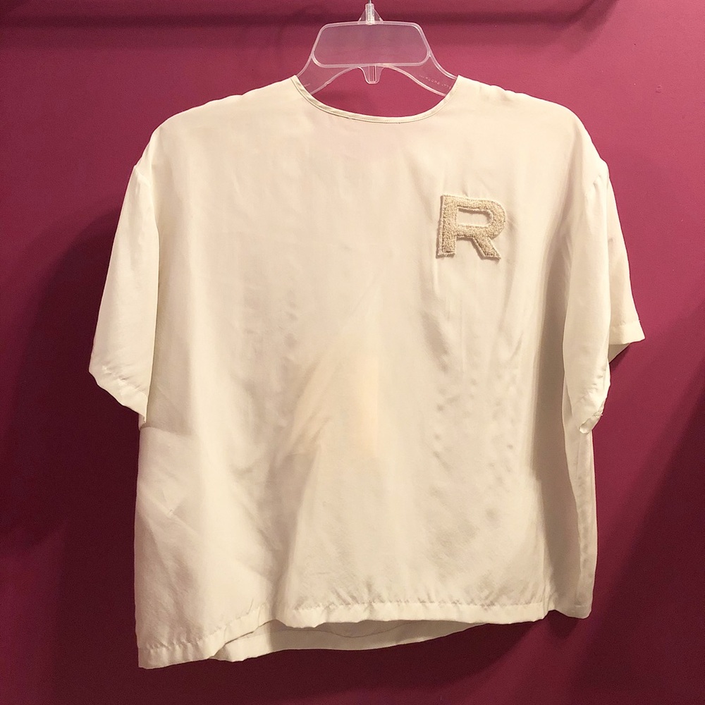 NEW Rochas Silk Top with R Logo - IT 42